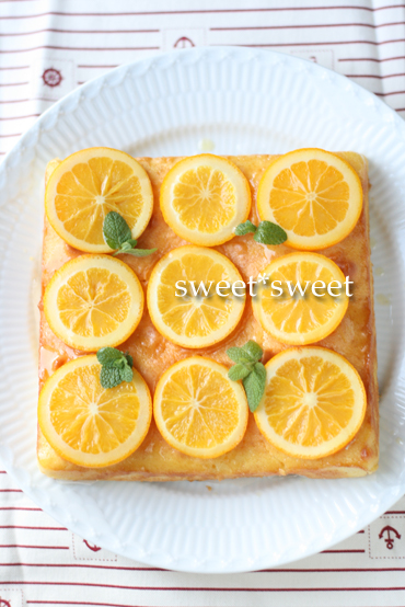 オレンジバターシロップ の ケーキ